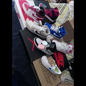 Selling all together there all brand new except the retro 5 been worn once